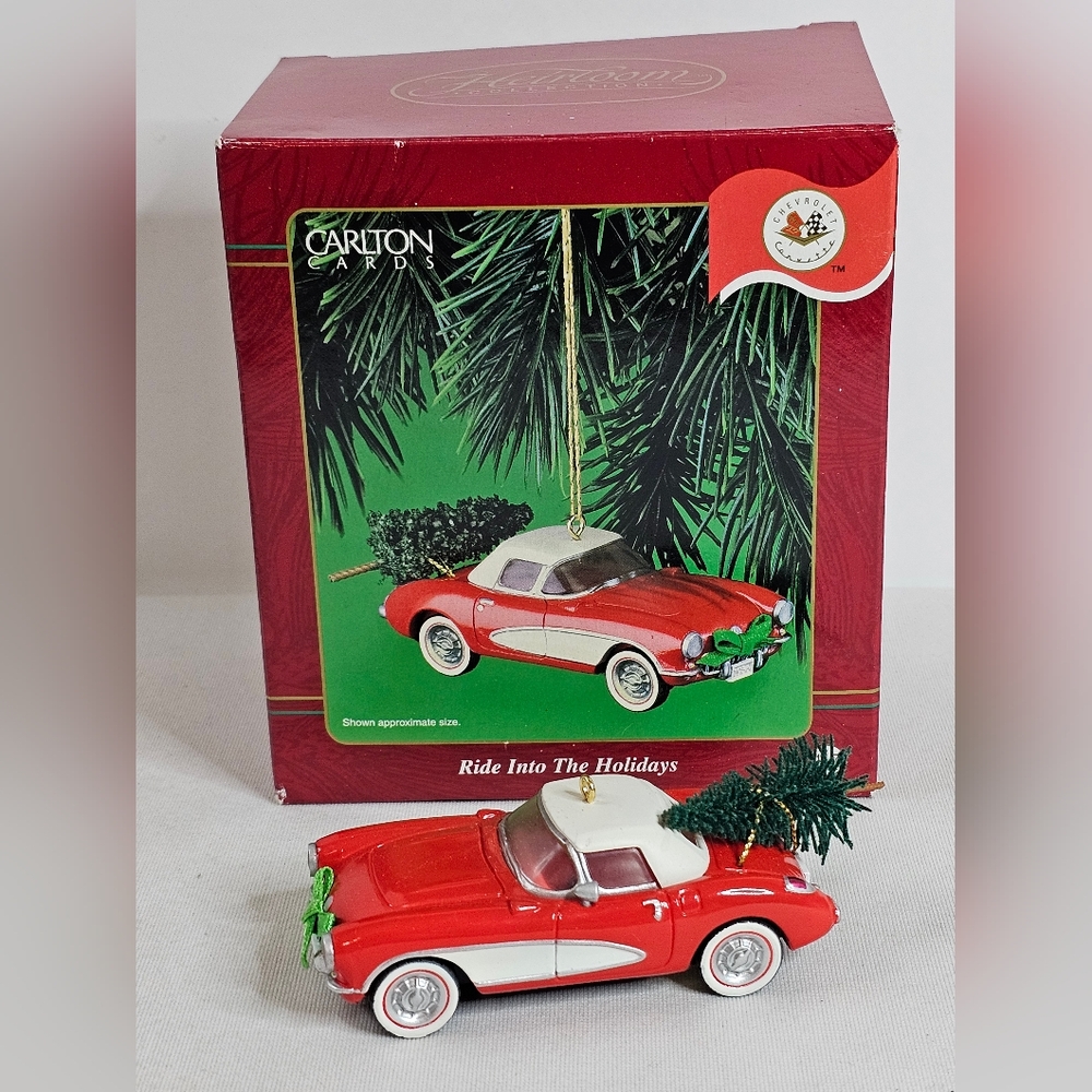 Carlton Cards Ride into the Holidays 1956 Chevrolet Corvette Christmas Ornament